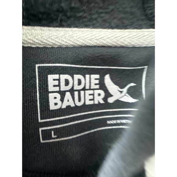 Eddie Bauer Mens Zip Up Hooded Jacket Dark Grey Size Large - Picture 4 of 5